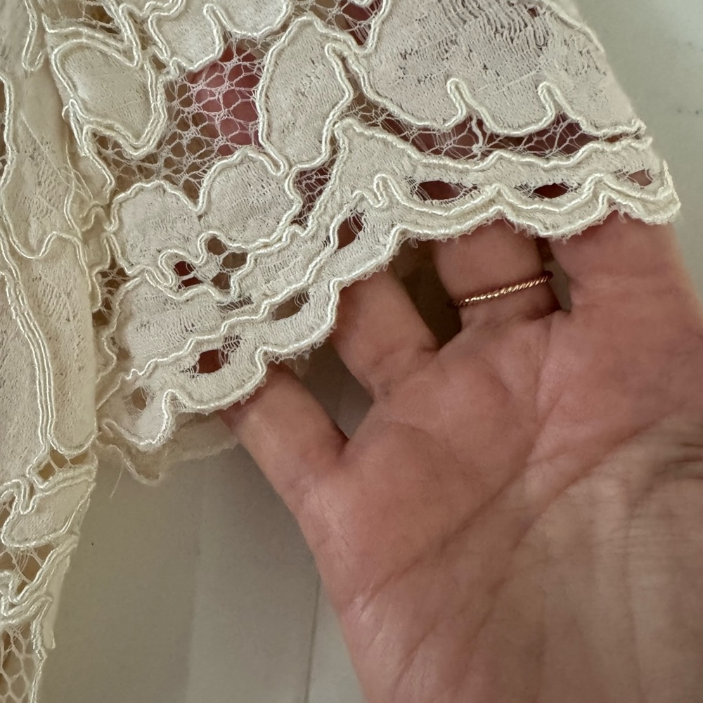 Lauren Ralph Lauren Sheath Floral Lace Dress in Ivory - Picture 5 of 7
